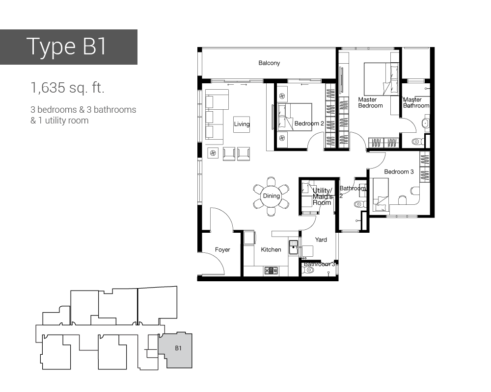Floor Plan Type-B1