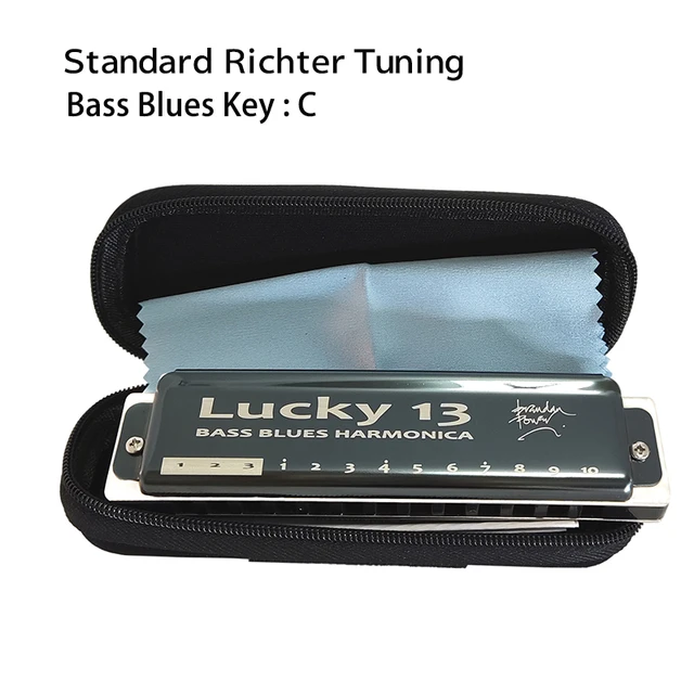 Thumbnail: Easttop Lucky-13 Bass Blues Harmonica 