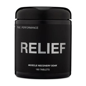 DrinkHRW's RELIEF muscle recovery soak infuses your bath water with molecular hydrogen and magnesium to soothe sore muscles, ease physical and mental stress and optimize performance.
