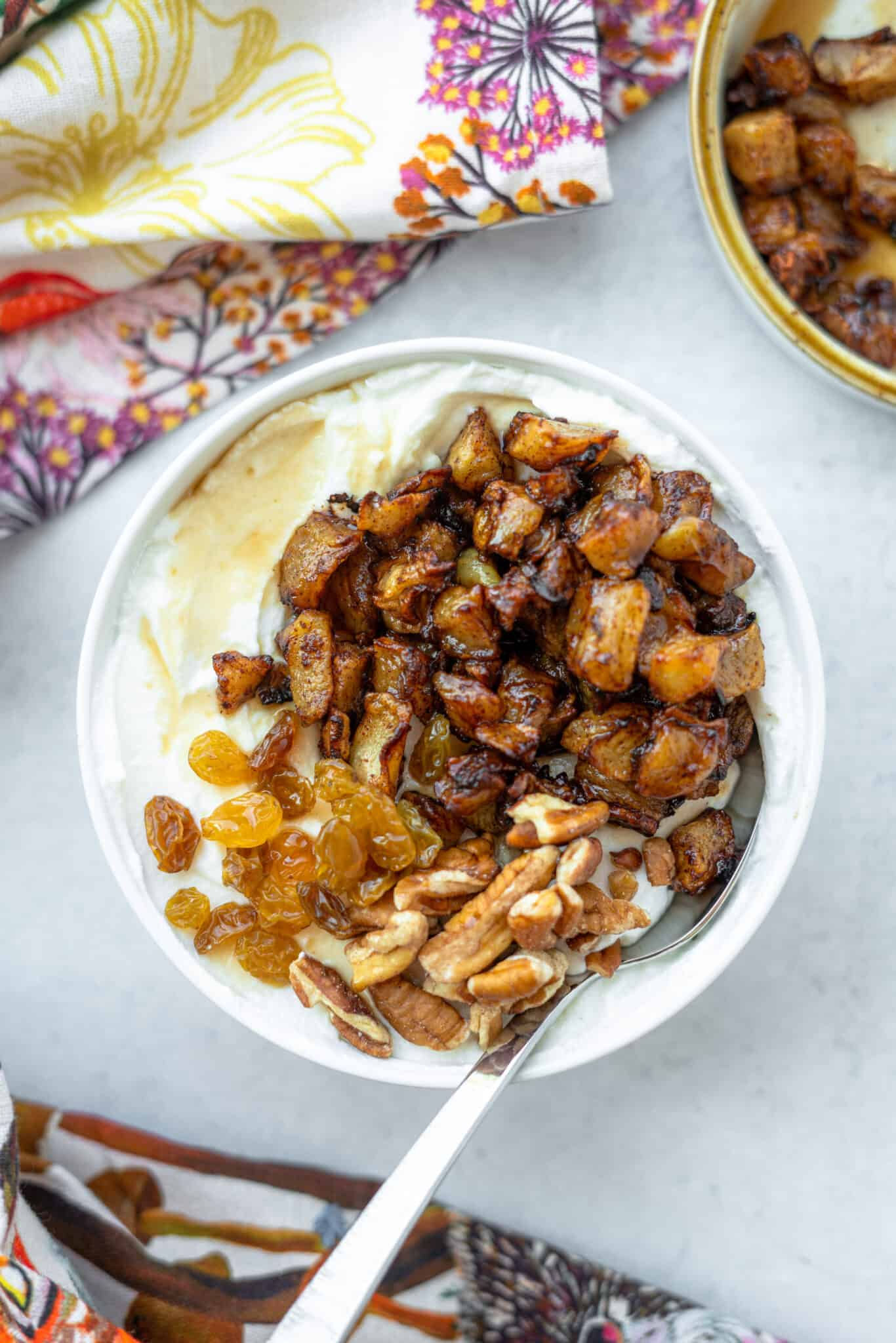 Baked Apple Parfait Bowl