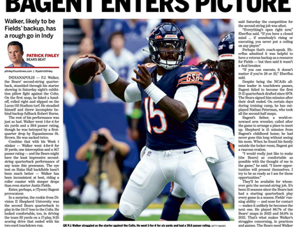 The Sun-Times had the Tyson Bagent story down pat — from the beginning