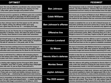 The annual Bears Optimist/Pessimist Test