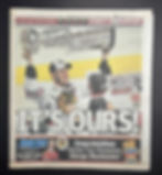An advertisement on the front page of an historic event was bad enough — a sign of the times. But "It's Ours" was an ill-conceived headline that made us look like homers. The Sun-Times — or Chicago, if that was the thinking — did not win the 2010 Stanley Cup.