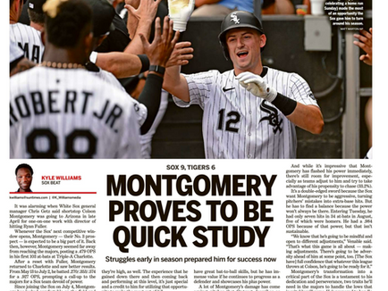 The Colson Montgomery/Andrew Vaughn White Sox conundrum — which story is defining?