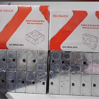 metal switch box and socket