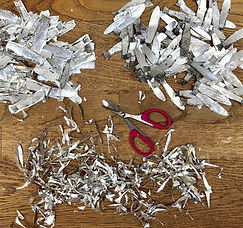 Cutting in progress