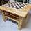 Miniature : Table basse échiquier épicéa/noyer
