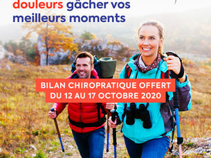 WORLD SPINE DAY 2020 - bilan offert 12 au 17 octobre