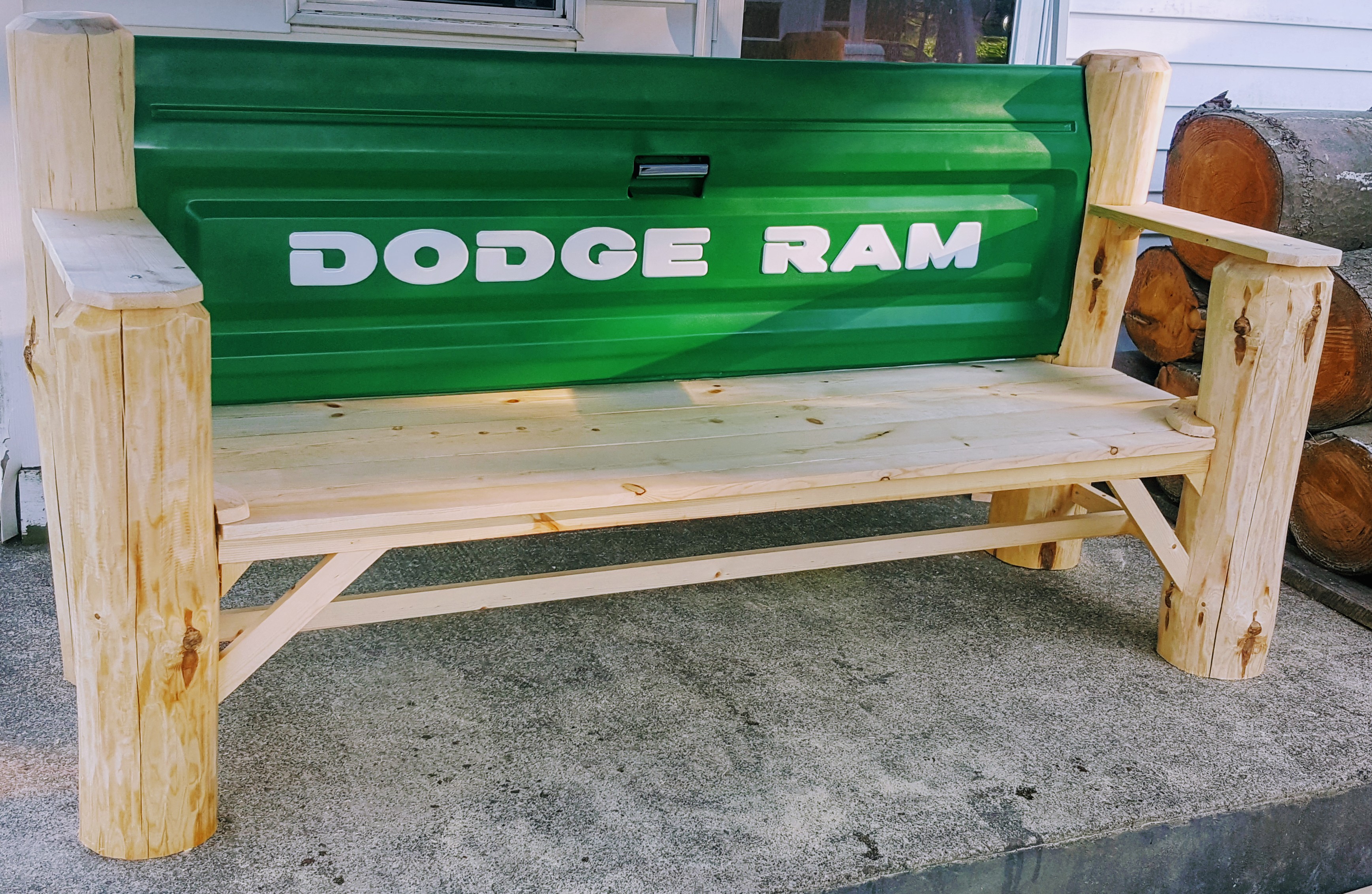 Rustic Tailgate Bench