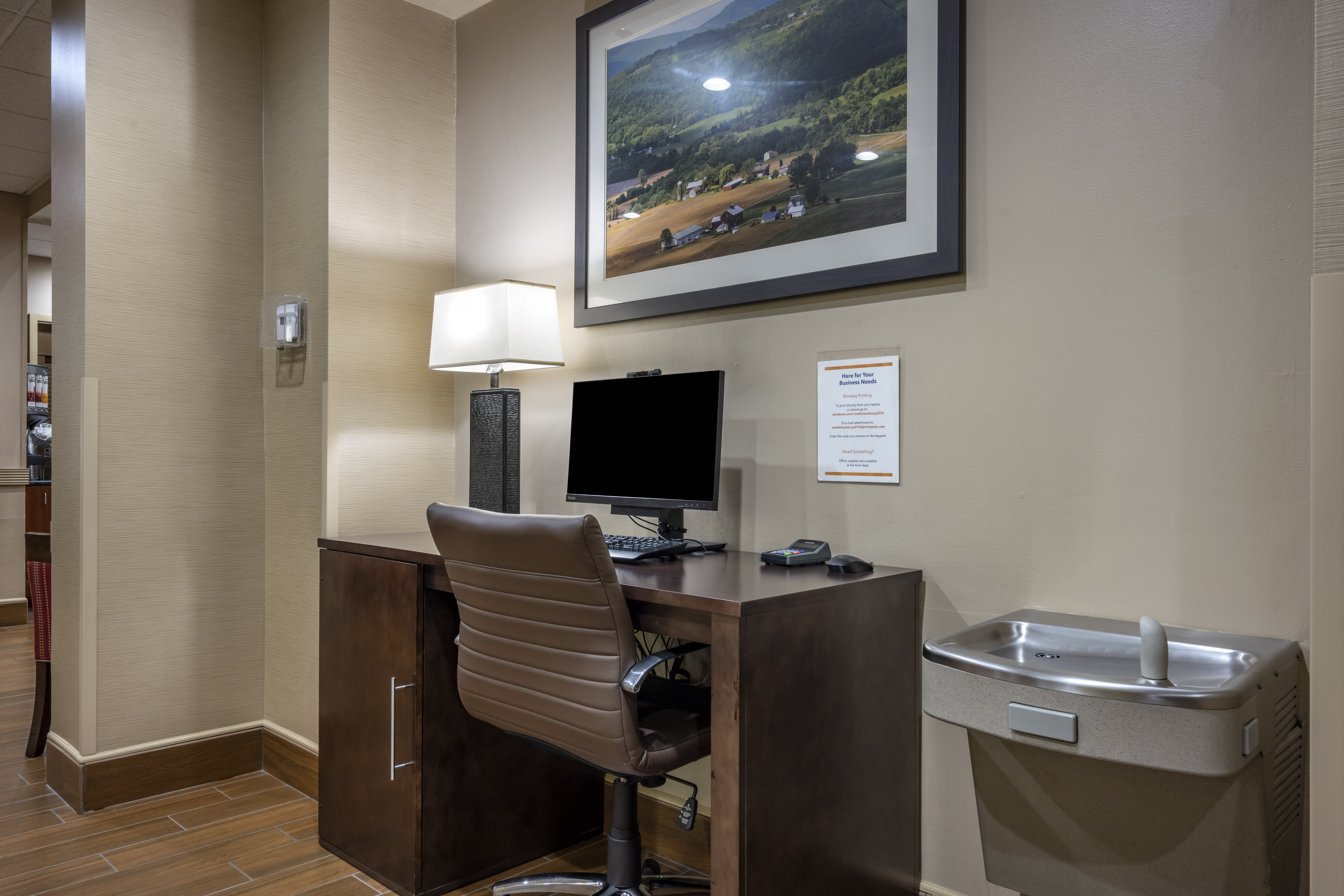 Business center at Comfort Suites State College