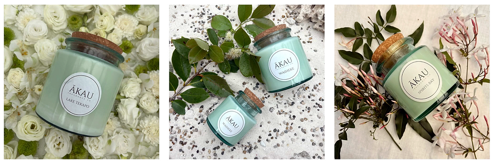 Candles inspired by New Zealand's iconic waterways: Lake Tekapō, Waiheke, and Spirits Bay, beautifully crafted for everyone.