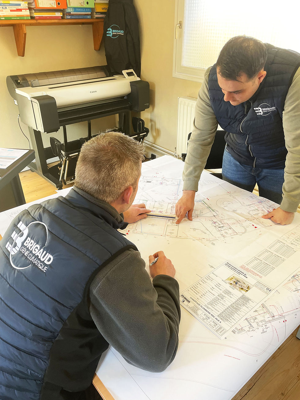 Plans d'aménagement Brigaud Génie Climatique
