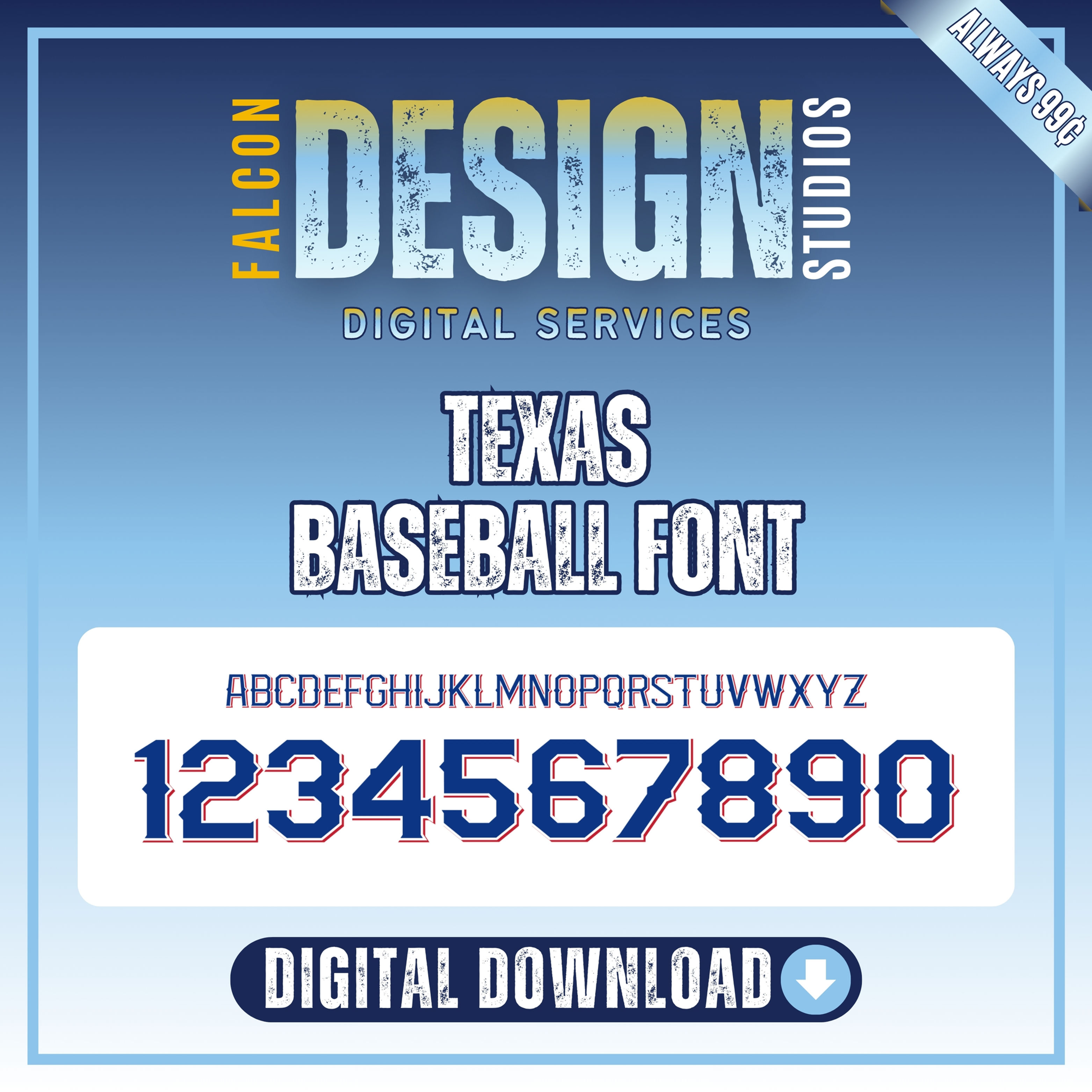 Texas Baseball Font