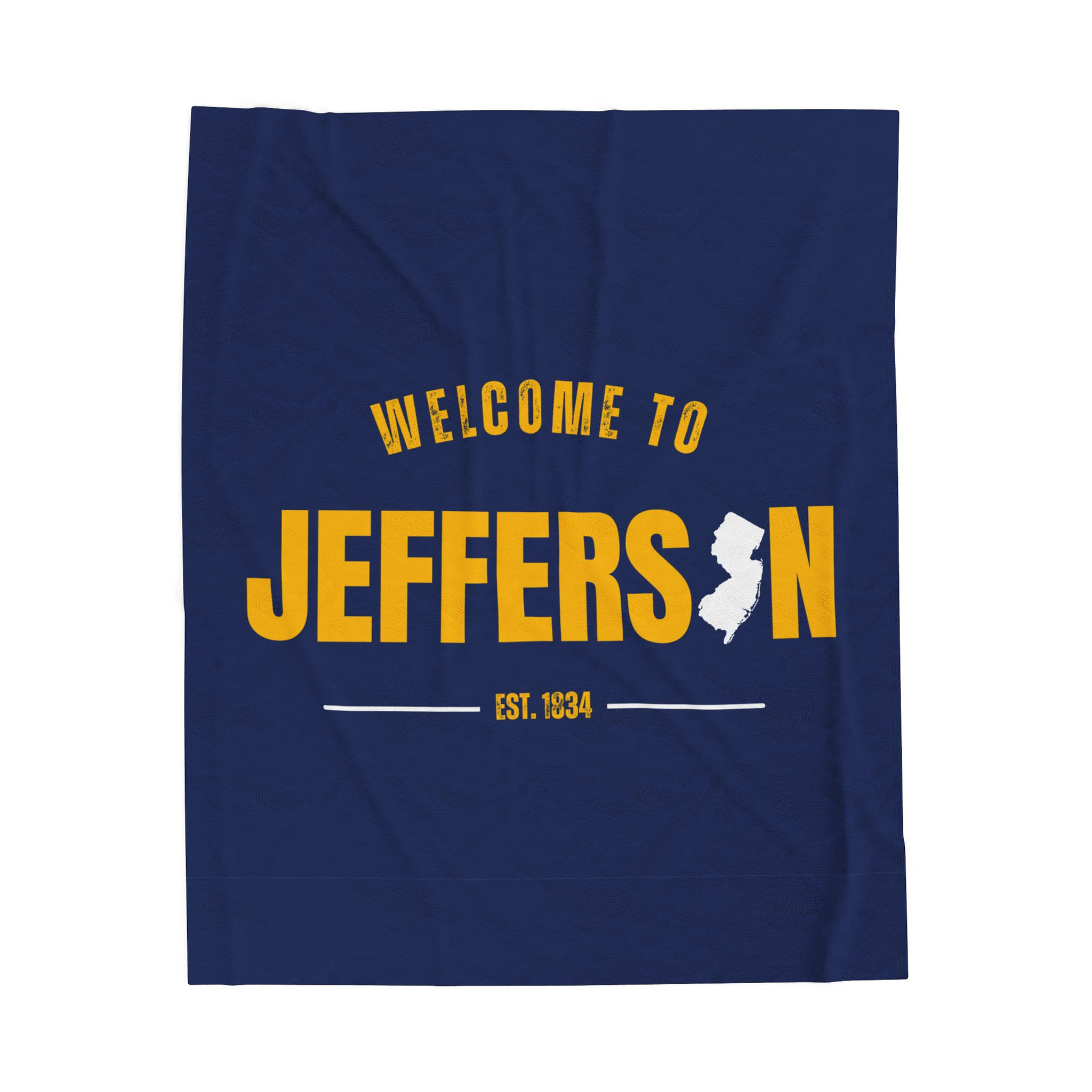 Jefferson NJ Velveteen Blanket