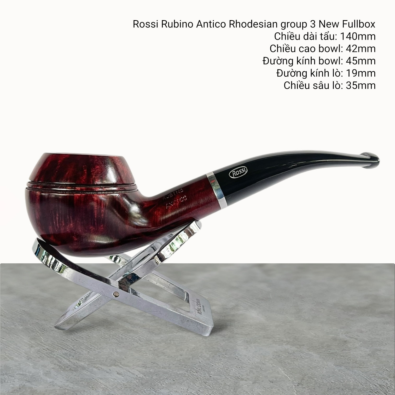 Rossi Rubino Antico Rhodesian group 3 New Fullbox