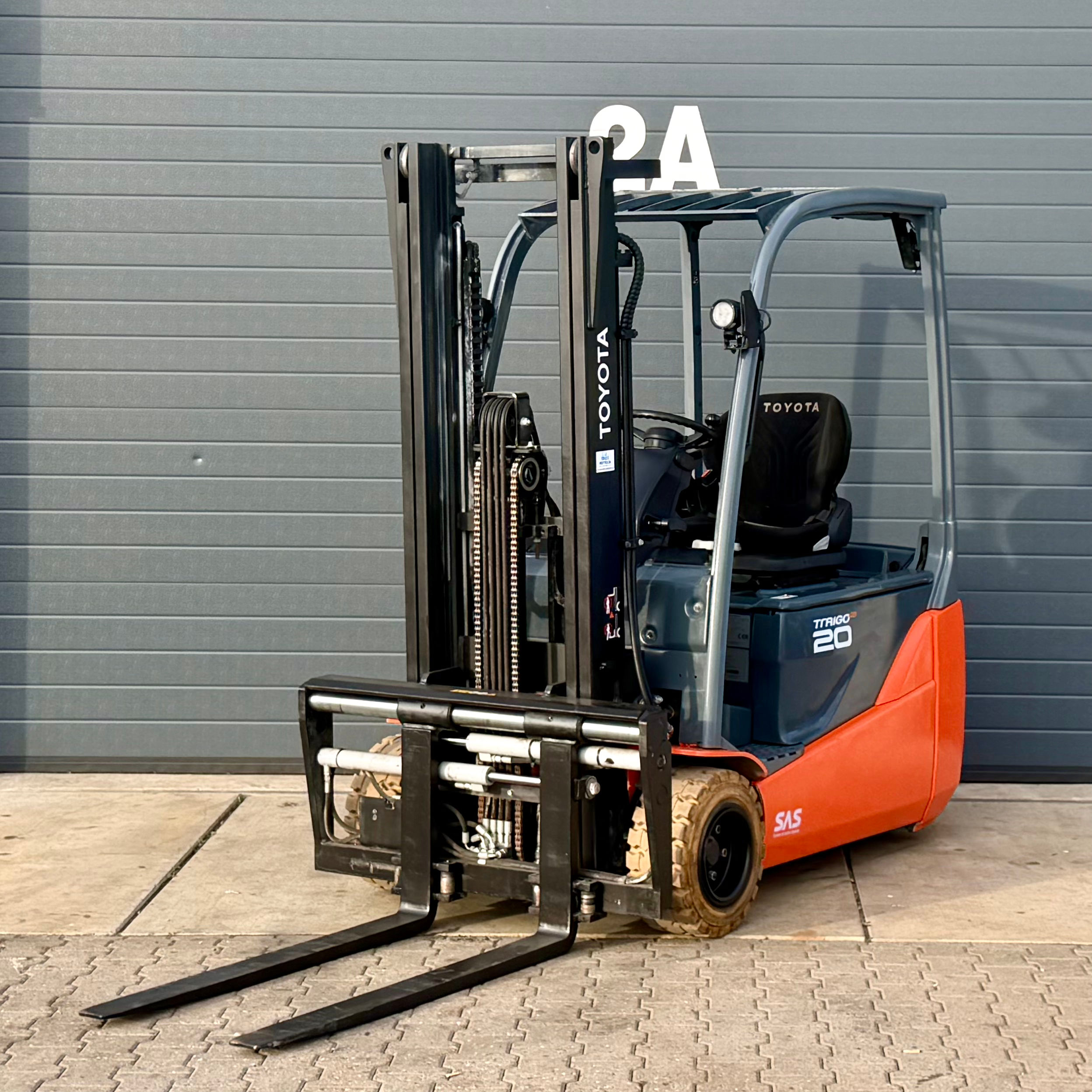 Toyota 8FBE20T 3.3m HH 2000kg met vorkensteller in zeer mooie staat