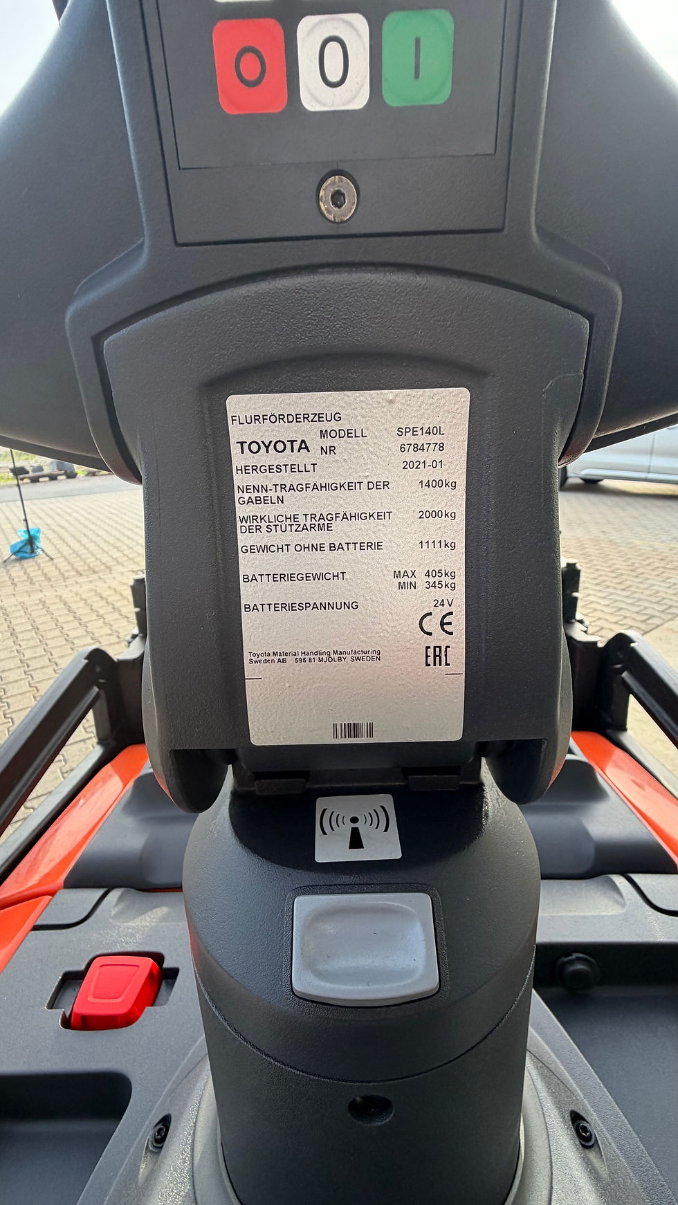 Thumbnail: BT Toyota stapelaar SPE 140L 2.8 M HH 2021 869 uur 100% batterij