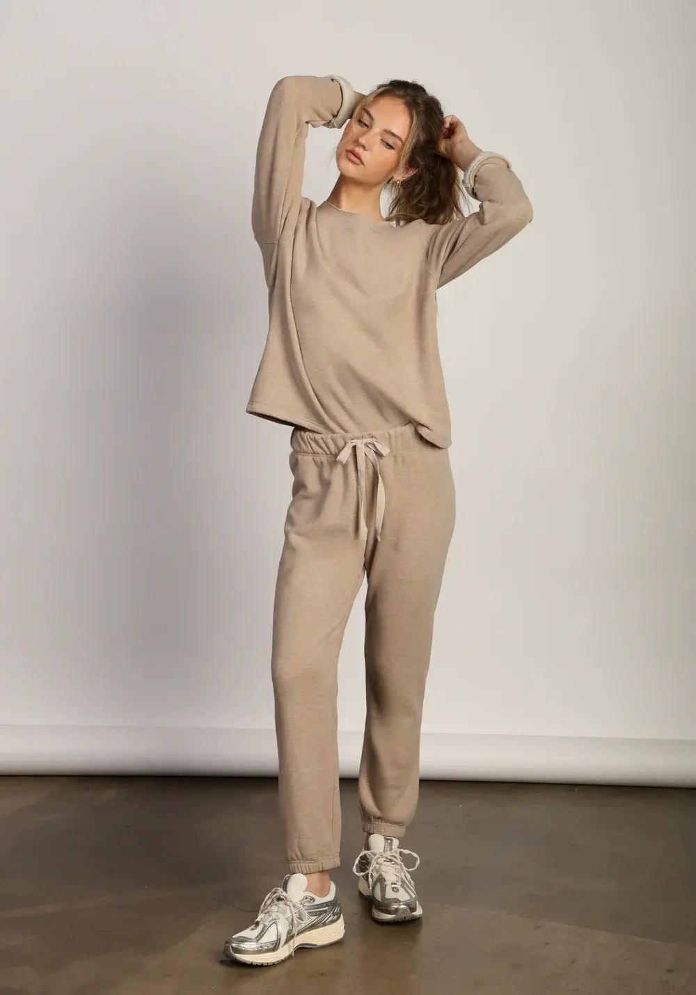 Dylan Dream Fleece Jogger in Oatmeal