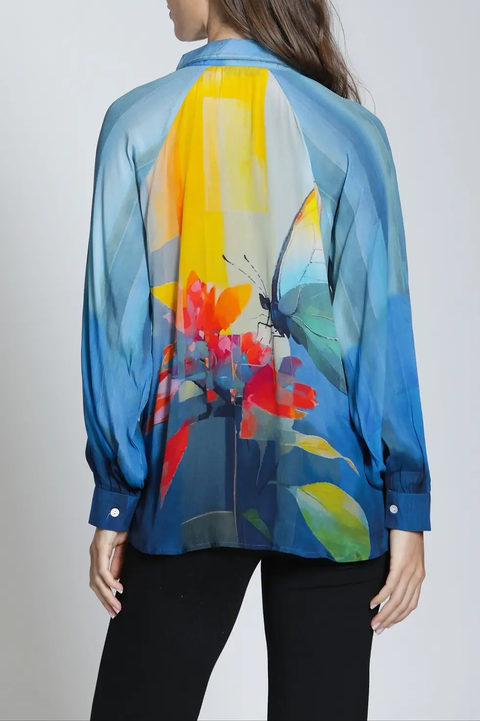 Thumbnail: APNY Half-Plaket Pullover Blouse