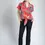 Thumbnail: APNY Tie Front Camp Shirt in Poppy Print
