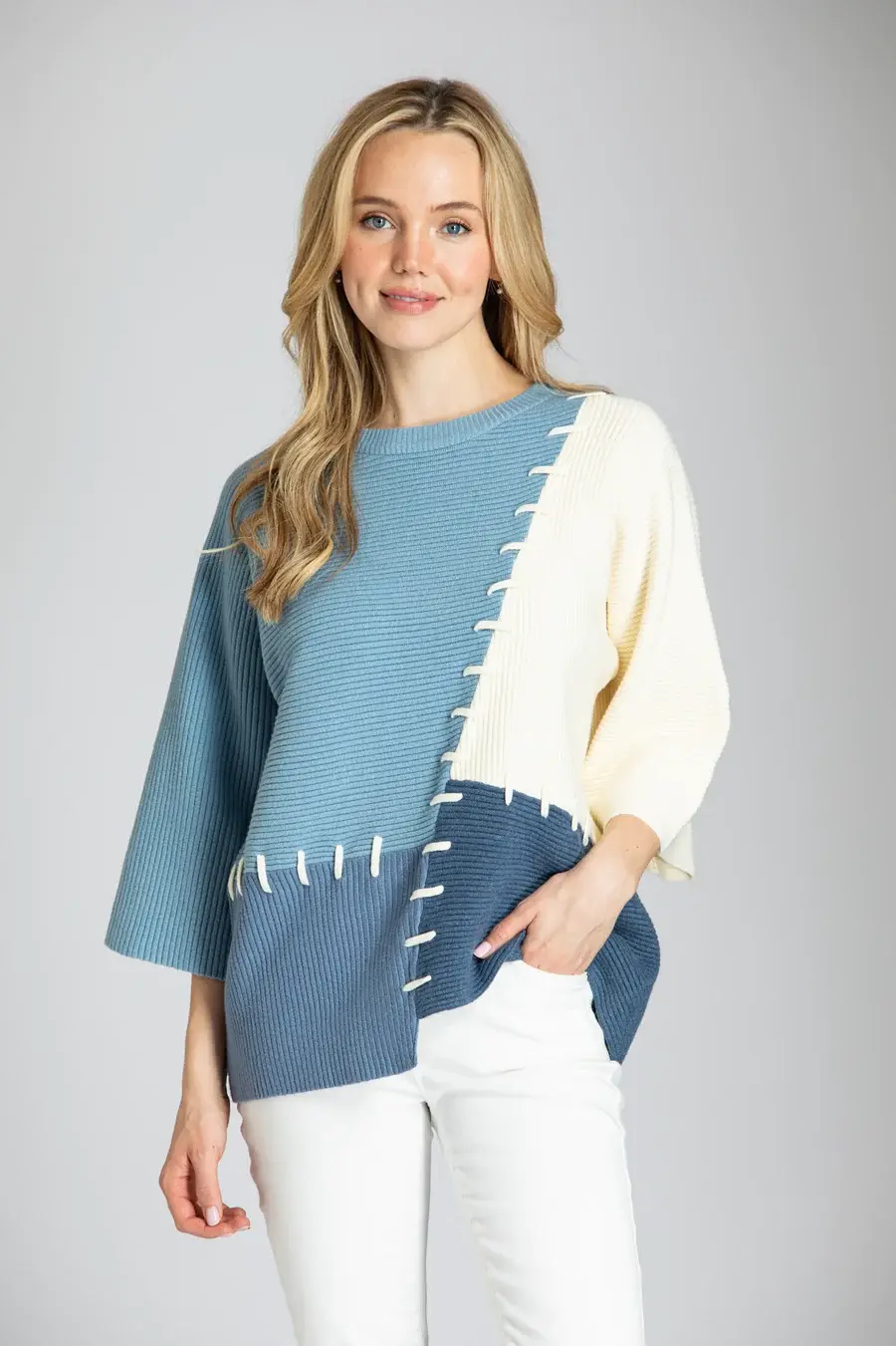APNY Ottoman Color Block Pullover
