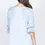 Thumbnail: M Rena Split Collar Ruffle Sleeve Poet Shirt with Pockets in Frosty Blue
