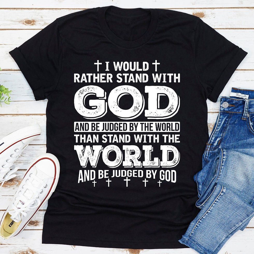 Thumbnail: I Would Rather Stand With God T-Shirt
