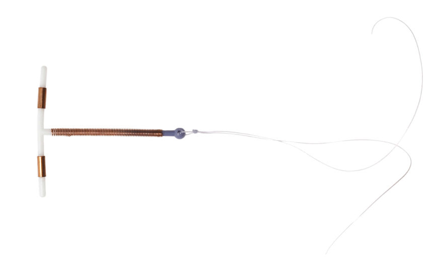 Photo of copper IUD