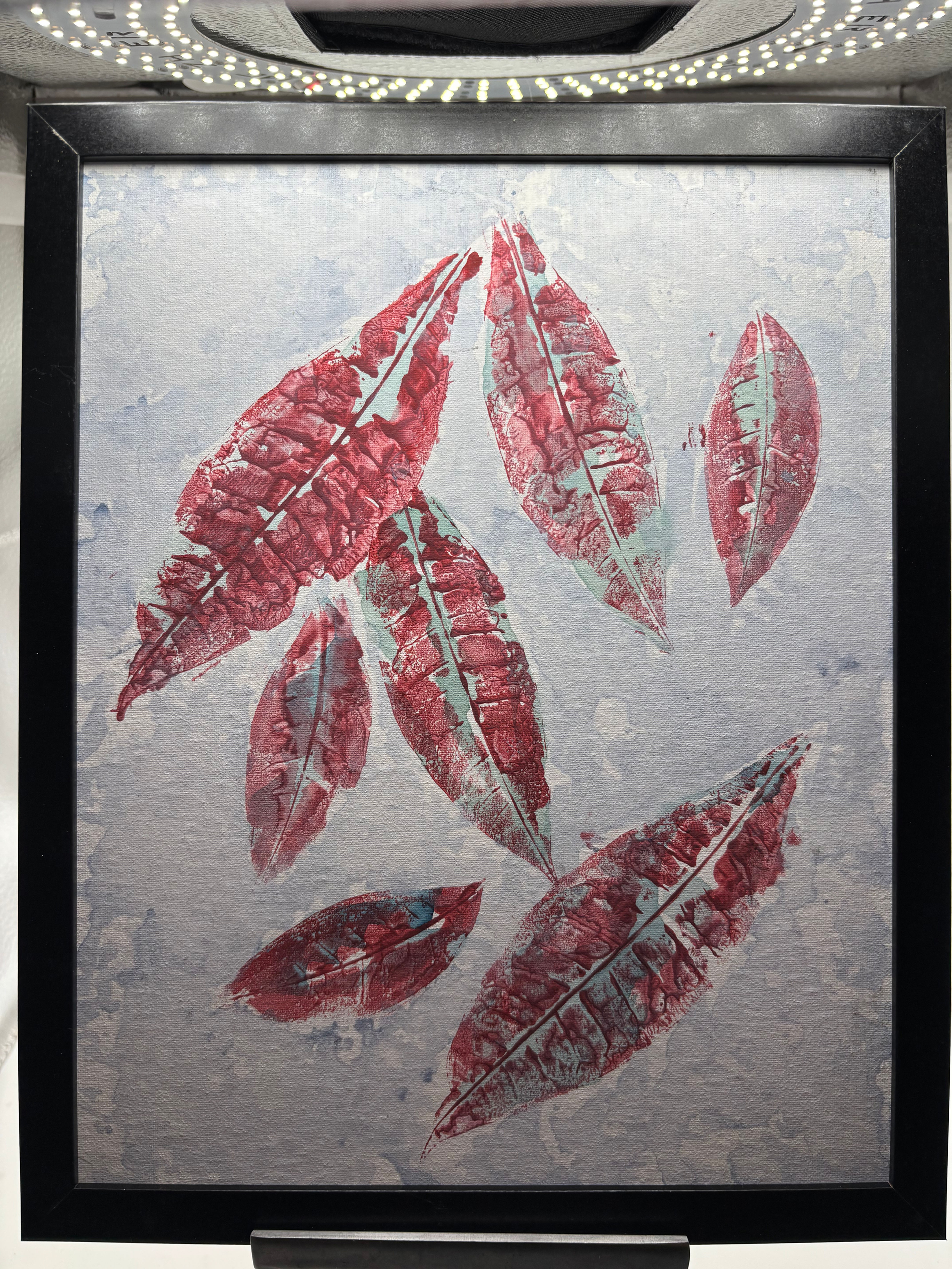Print Red & Green Leaf