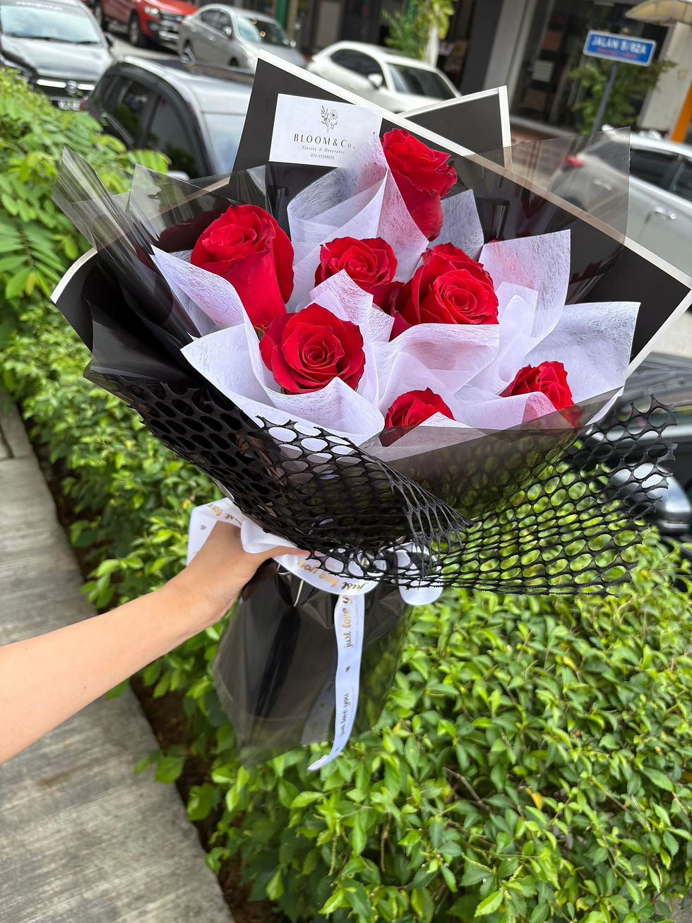 Thumbnail: Love series 9 Stalks Roses 012