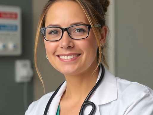 Doctor consulting with senior patient about chronic disease management plan in Port Charlotte Florida clinic