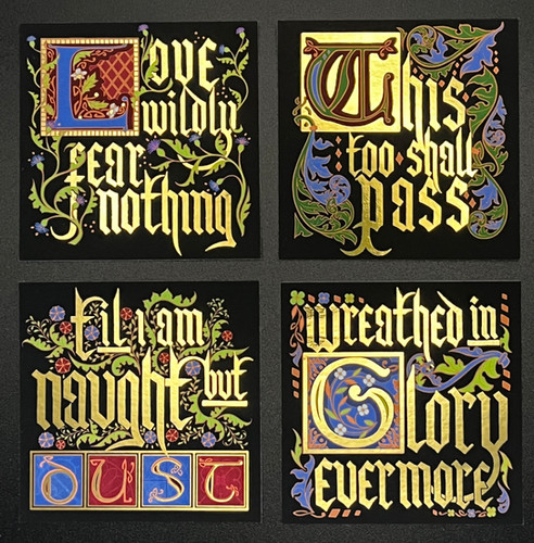 Illuminated Manuscript Stickers | AnemoneTea.com