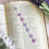 Thumbnail: 'Emma' Purples and White Tatted Lace Bookmark