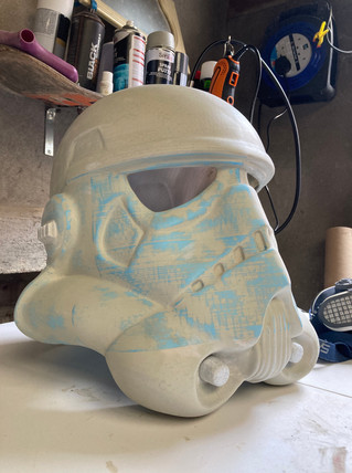Added details before adding a layer of primer and paint