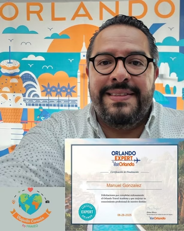 Viajecito Corazón By Fraveo en enriquecedora jornada de capacitación donde obtuvo la certificación del destino Orlando