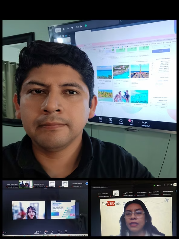 RutasXElMundoByFraveo en capacitación con operador de Volando