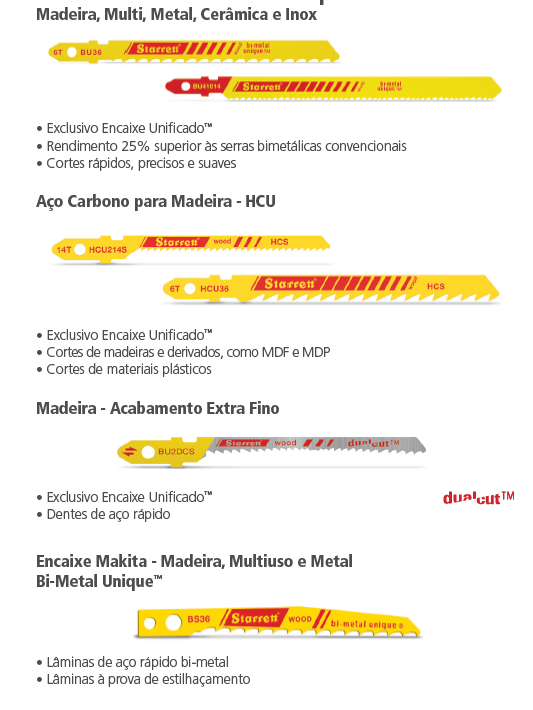 Miniatura: Serras Tico-Tico Bimetal - Starrett