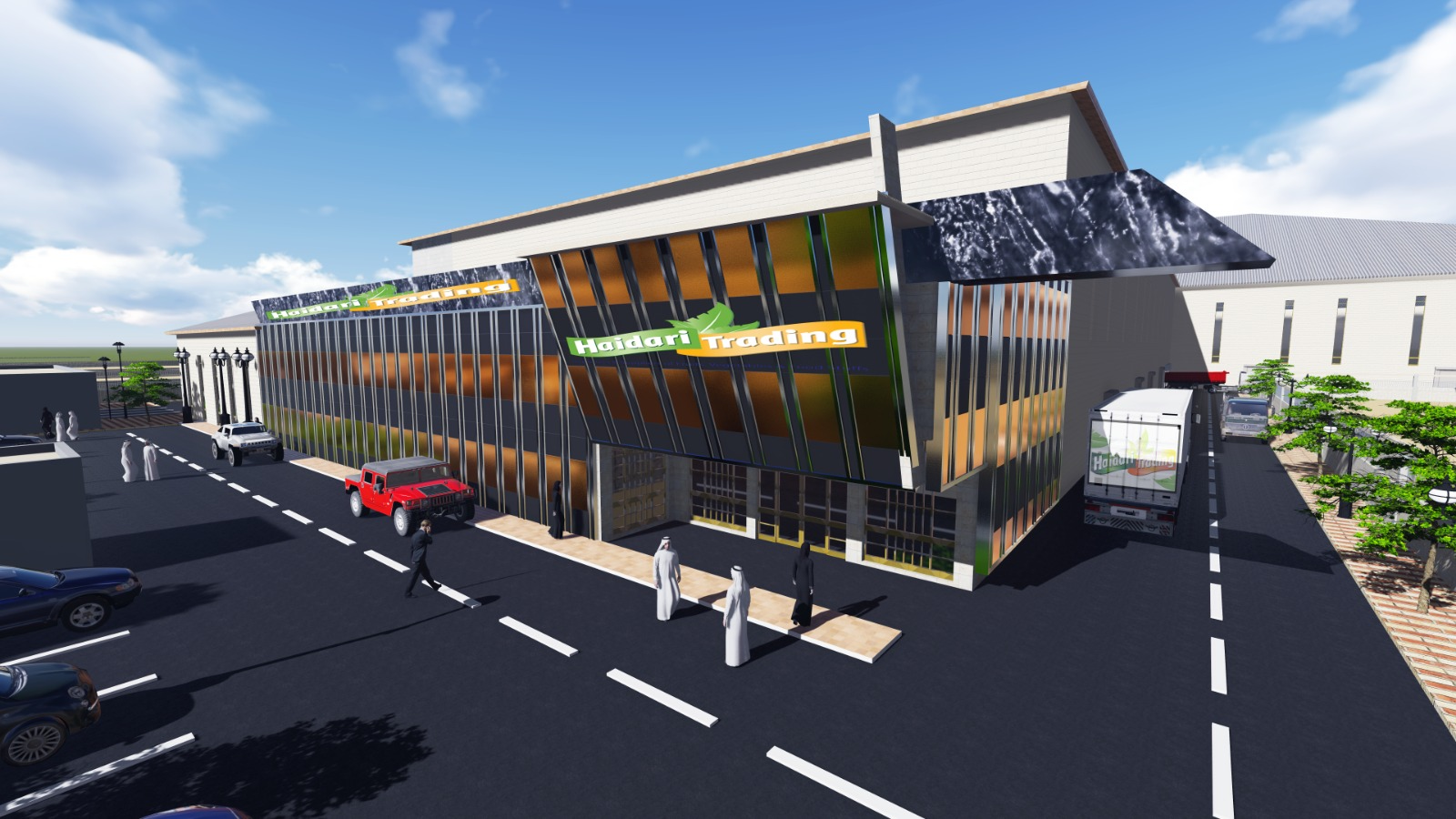 PROPOSED FOOD STORE (G+M), OFFICE BUILDING (G+1), & ACCOMMODATION BUILDING (G+2)