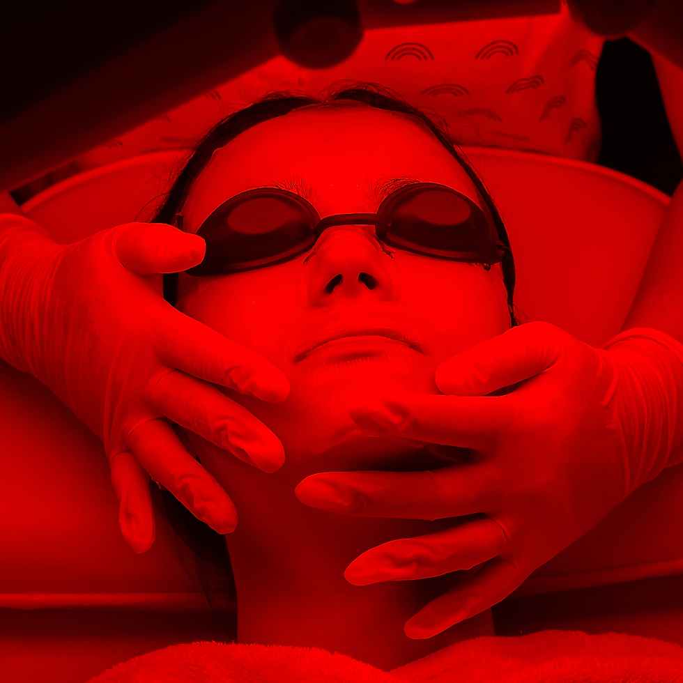 full body + face lymphatic drainage massage + red light therapy