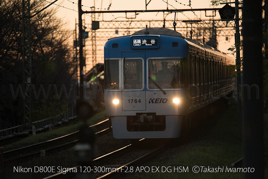 初代シグマ120-300mmf2.8、300mmf4作例、京王井の頭線