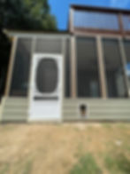 Finished screen Porch