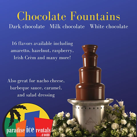 Medium Chocolate Fountain | Paradise Ice Rentals Medium Chocolate Fountain | Paradise Ice Rentals