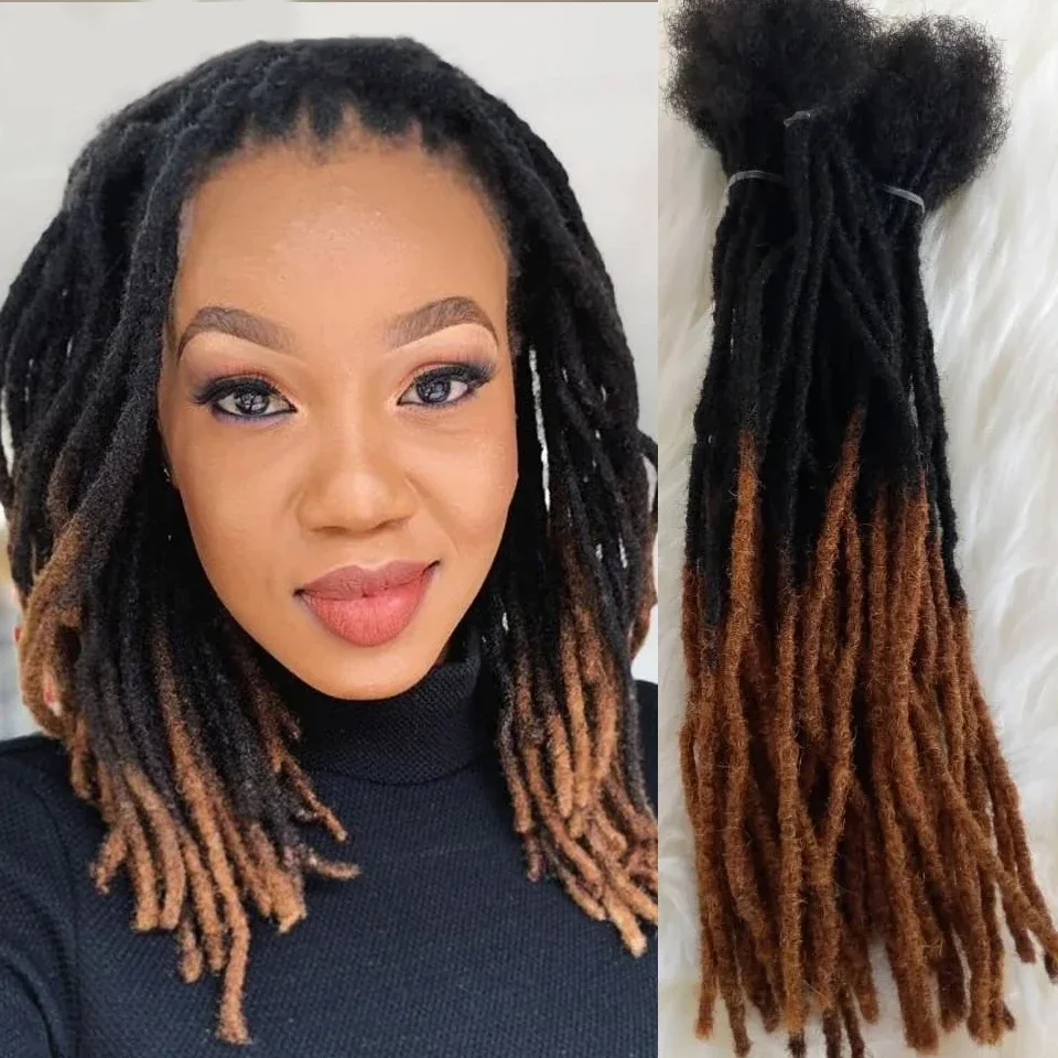 Human Hair Dreadlocks Loc Extensions Kinky Straight Wholesale Crochet Braids