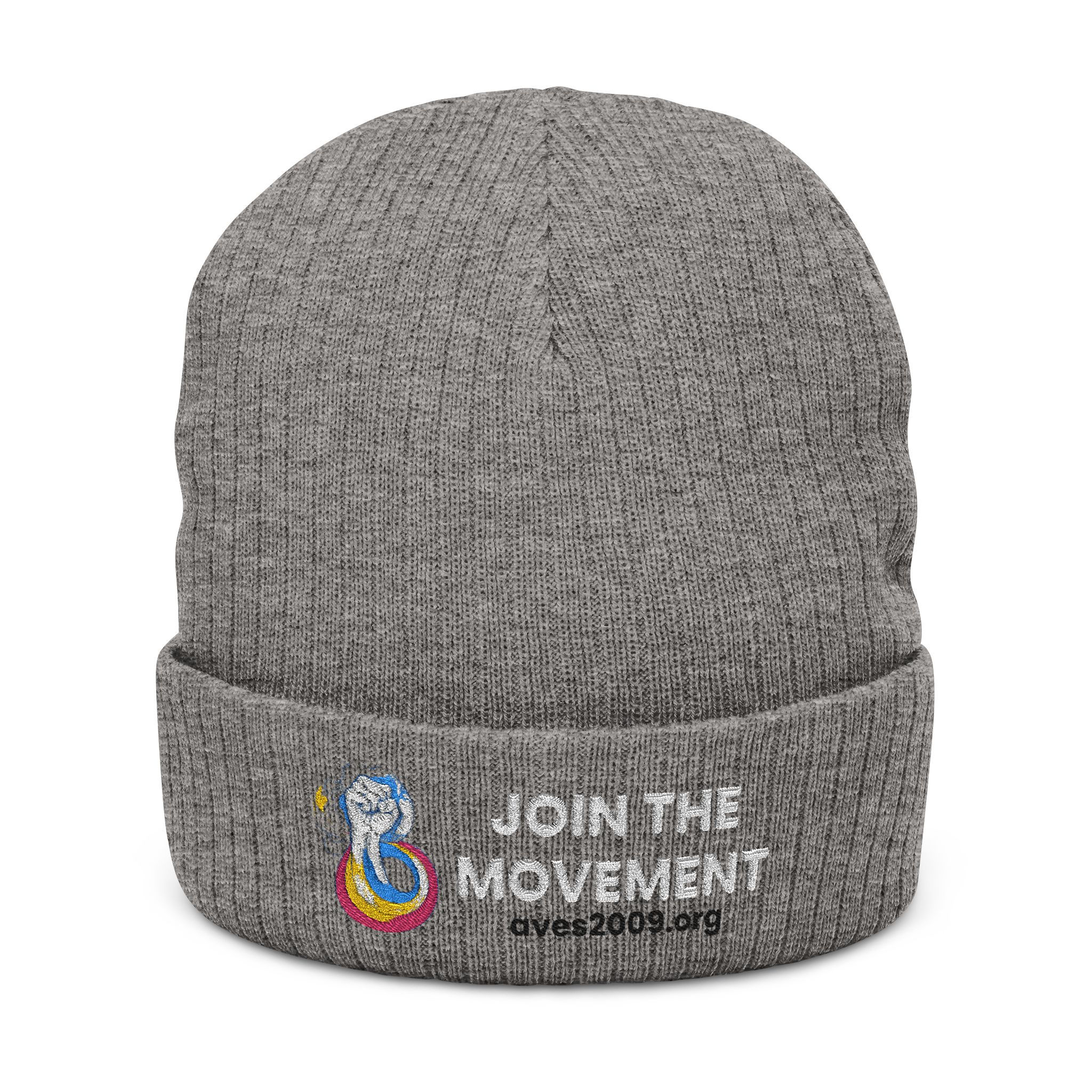 Empowerment Ribbed Knit Beanie - Join the Movement
