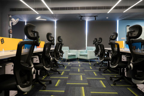 Vaishali Nagar coworking space common area