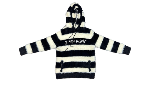 【KIXI】★(UNISEX) Zeebra Over-fit Mohair Knit Zeebra Over-fit Mohair Knit - KIXI | 60% - Asian Fashion