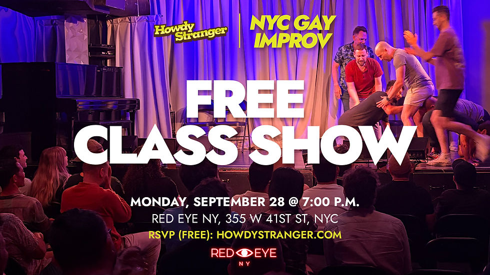 FREE NYC Gay Improv Class Show: Living Room