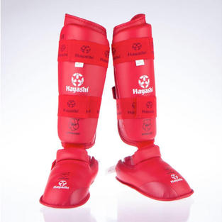 WKF Foot and shin protection - Red $49.95