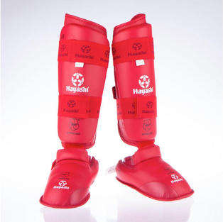 WKF Foot and shin protection - Red $59.95