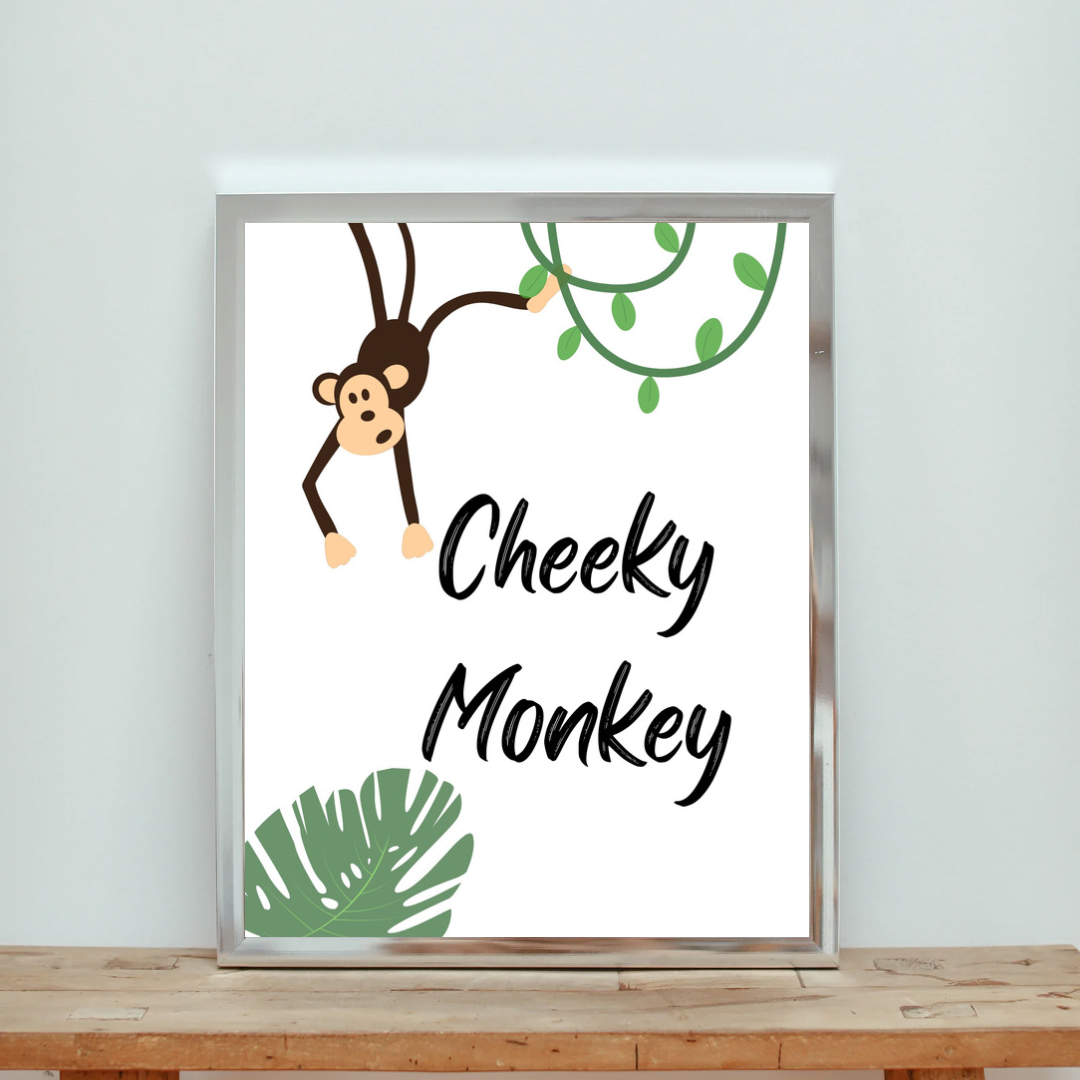 Cheeky Monkey A4 Print